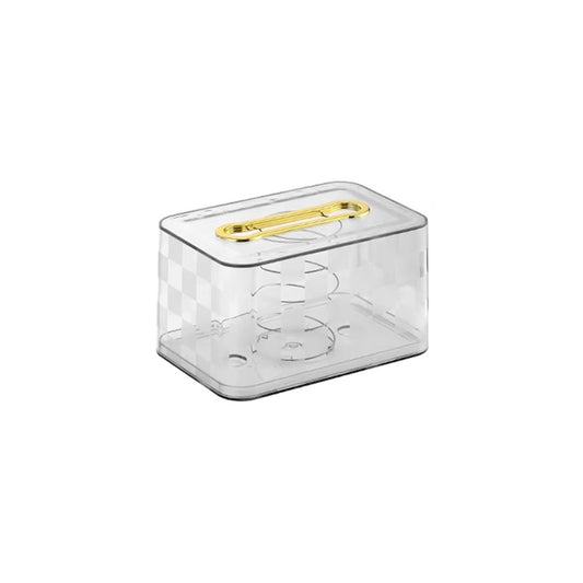 Acrylic Tissue Box With Spring 18x10cm