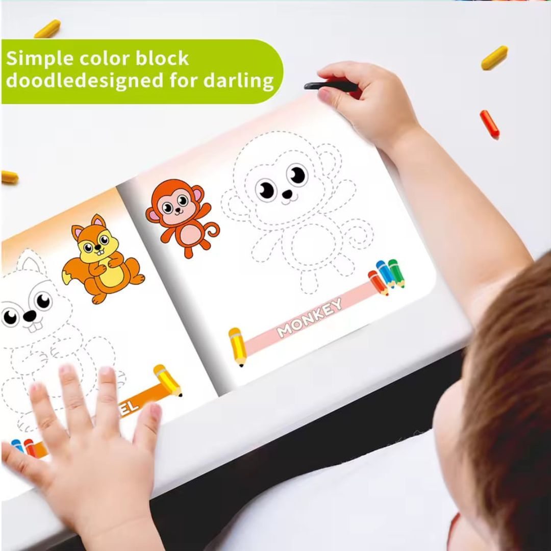 10pc Trace And Colour Books