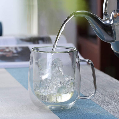 Double Walled Mug With Square Handle