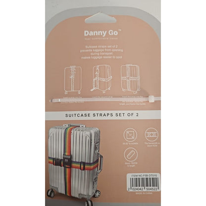 Danny Go 2pc Luggage Straps 190cm