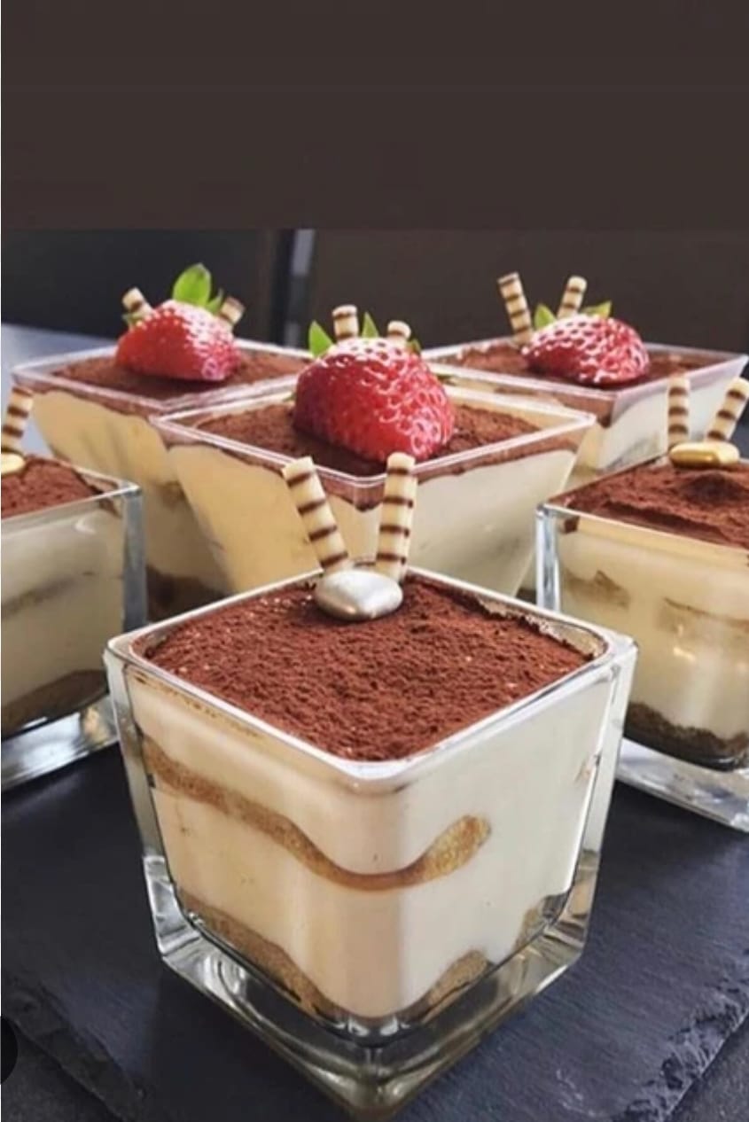 6pc Glass Square Dessert Bowl