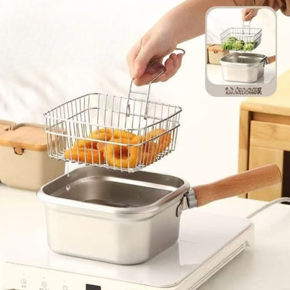 Stainless Steel Fryer With Basket