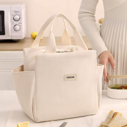 Corduroy Insulated Lunch Bag-Large