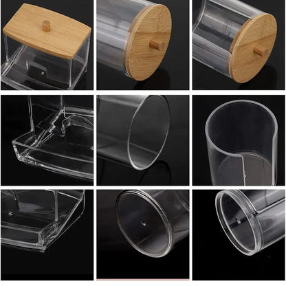 3pc Cotton Bud Holder Set