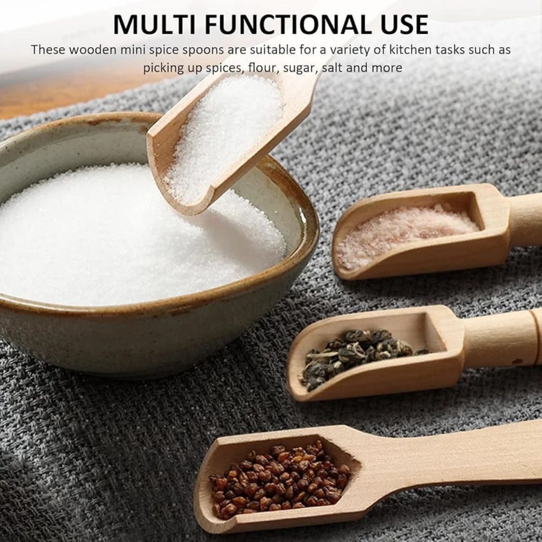 6pc Wooden Mini Spoons