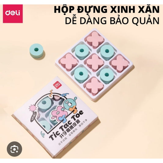 Deli Tic Tac Toe Eraser Set