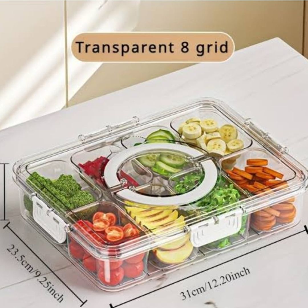 Divided 8 Slot With Clear Dividers