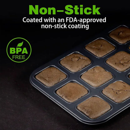 12 Cup Non Stick Brownie Pan