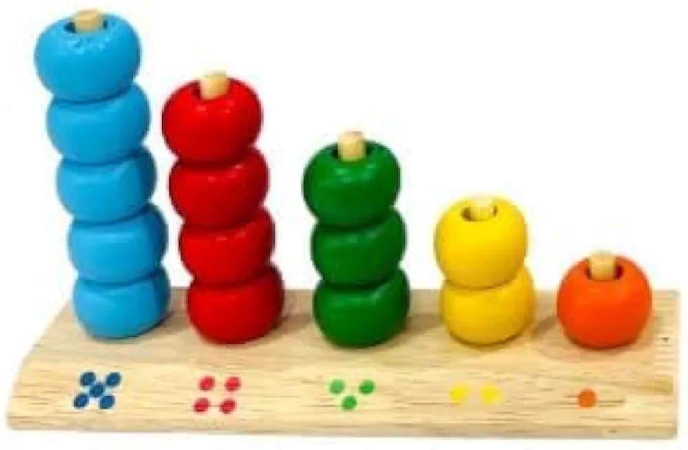 Wooden Number And Colour Ring