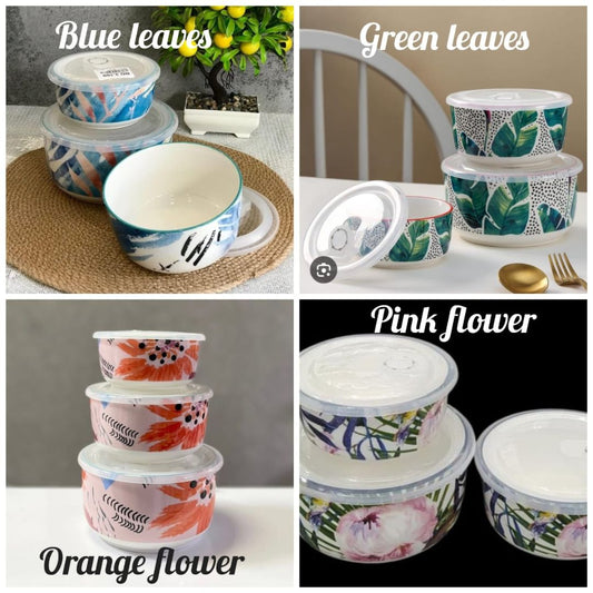 Danny Home 3pc Ceramic Food Storage