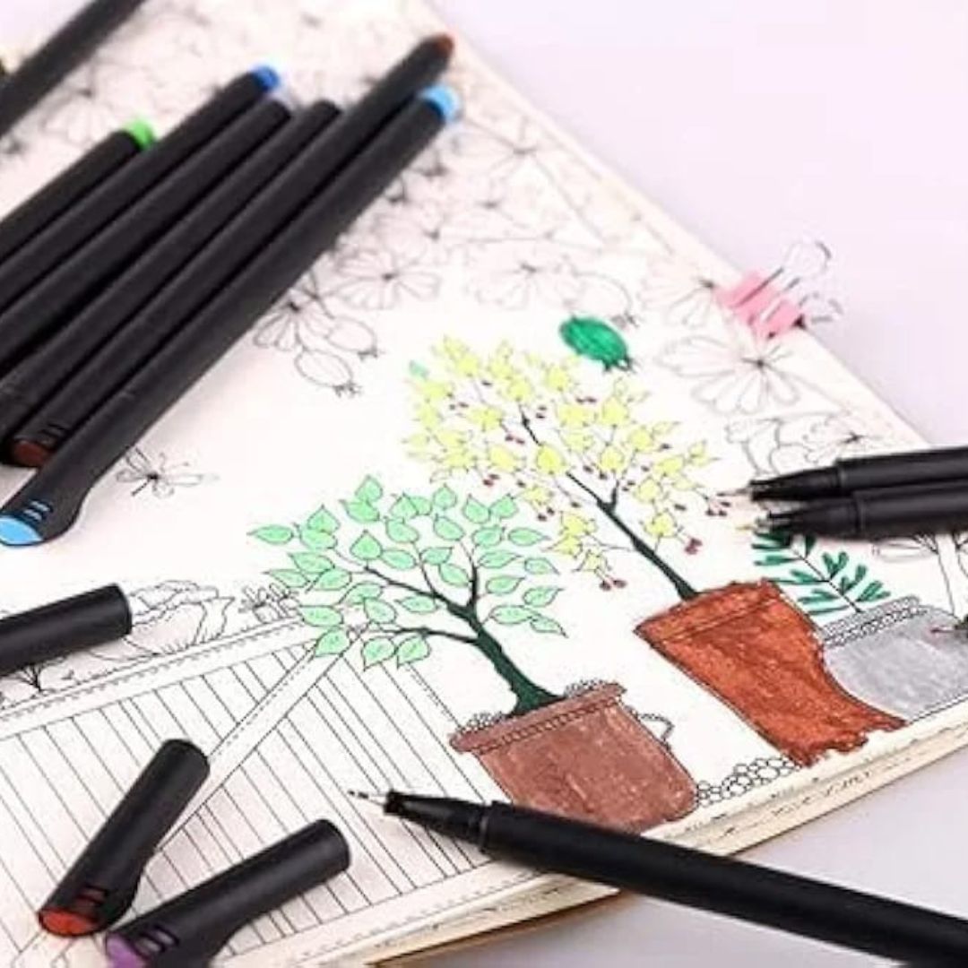 12pc Fineliner Colour Pen