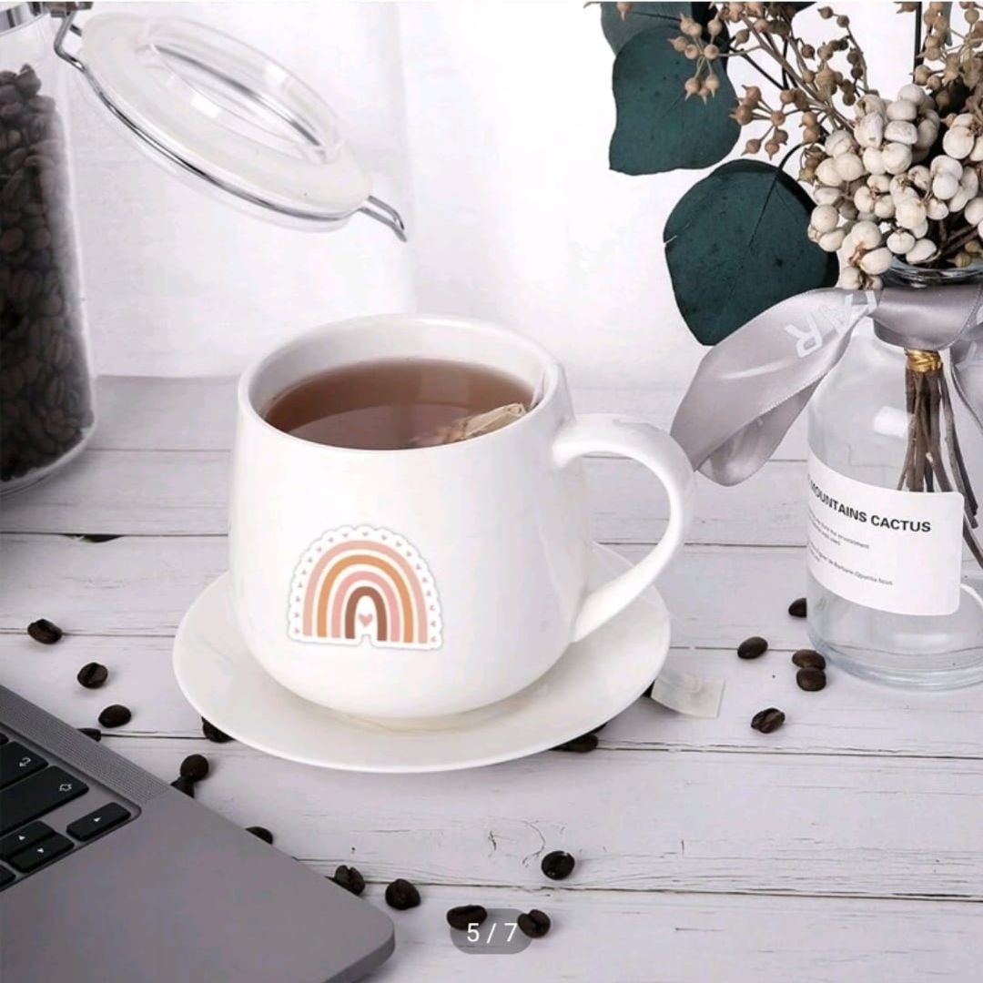 60pc Rainbow Vinyl Stickers