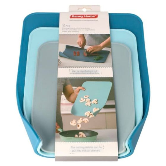 Danny Home 3pc Self Standing Cutting Board Set