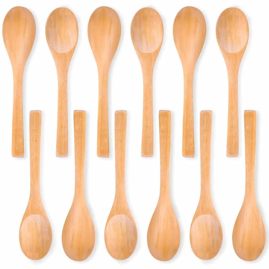 10pc Mini Wooden Spoon 13cm