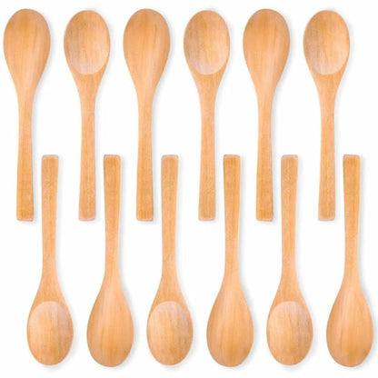 10pc Mini Wooden Spoon 13cm