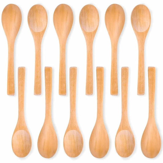 10pc Mini Wooden Spoon 13cm