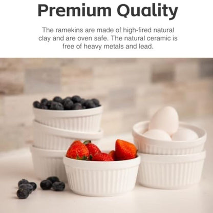 6pc Porcelain Ramekin 6.5x2.5cm