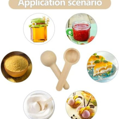 6pc Wooden Mini Spoons