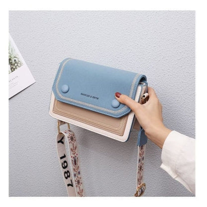 2 Tone Crossbody Sling Bag