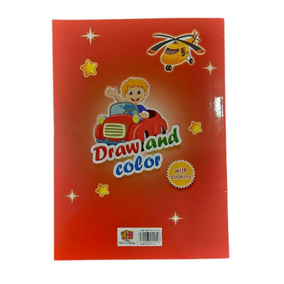 Kids Car Colouring Book With Stickers