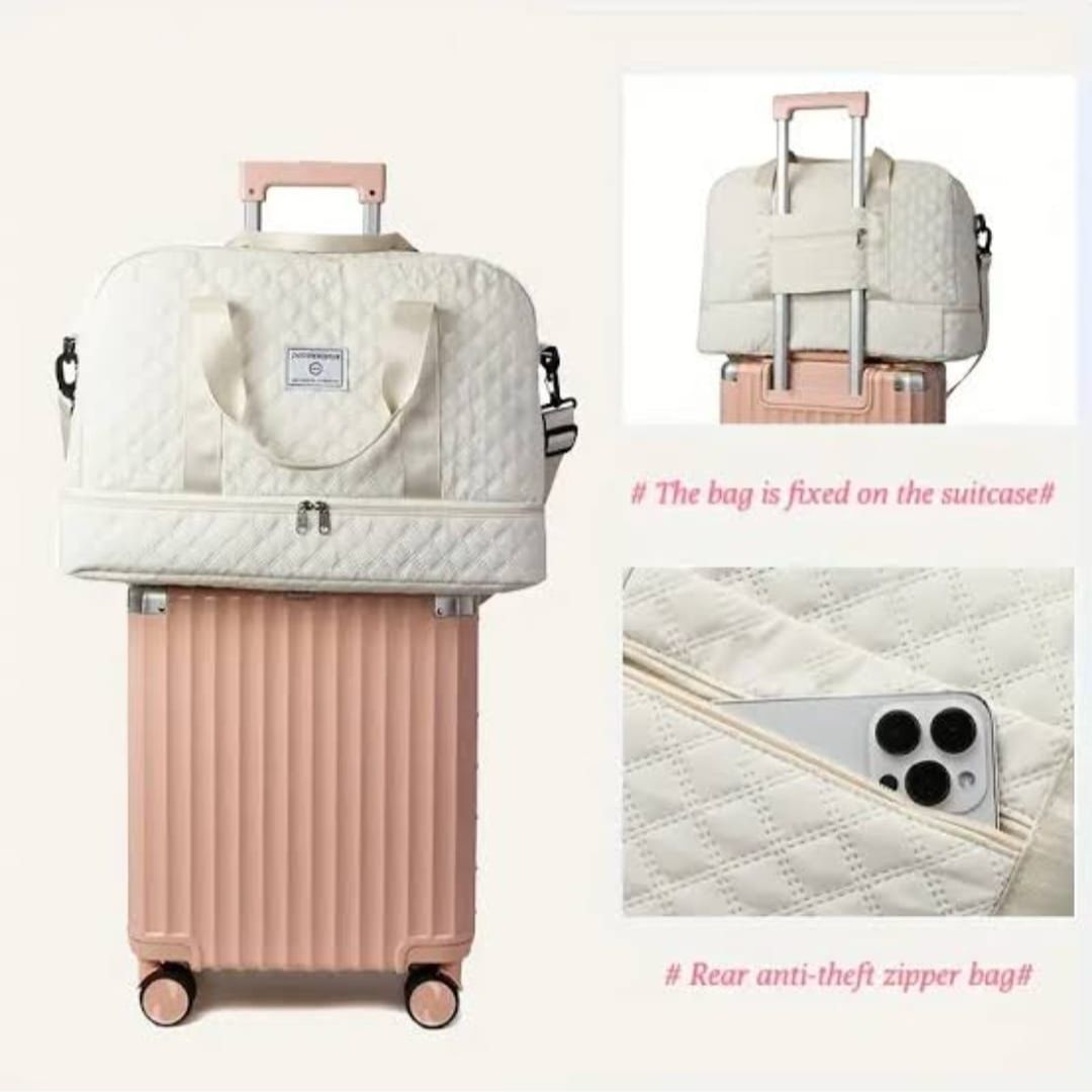 Large Stitched Duffle Bag