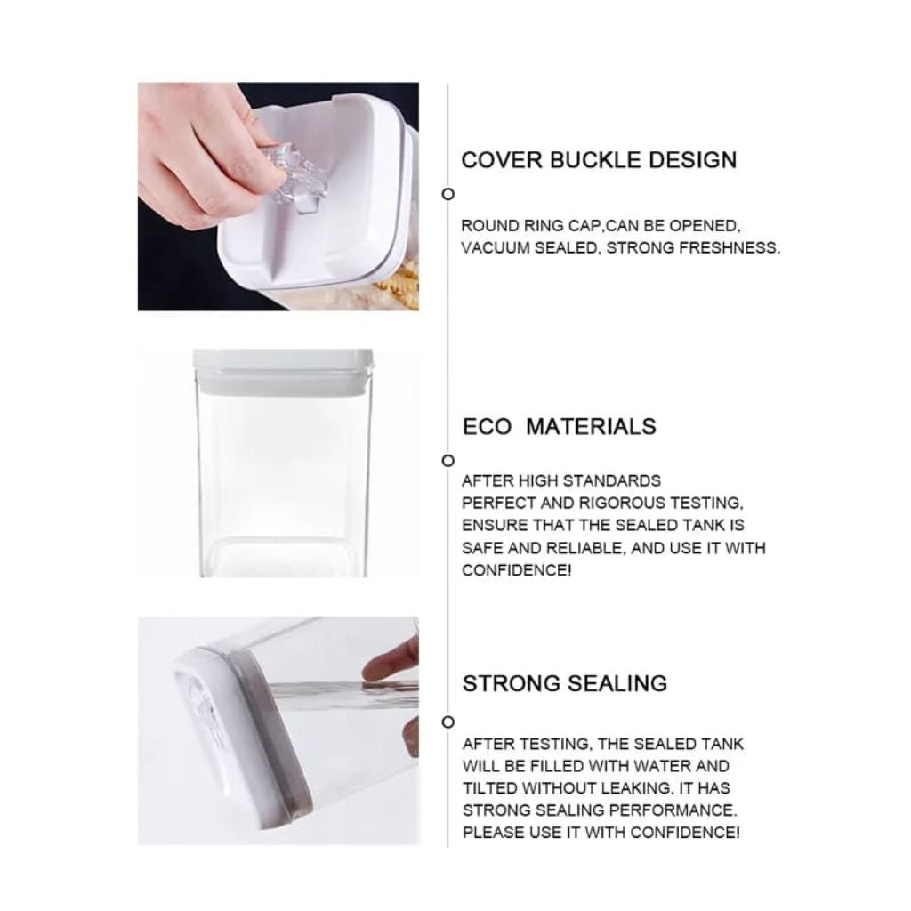 Acrylic Airtight Storage With Clip Lock