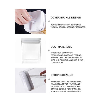 Acrylic Airtight Storage With Clip Lock
