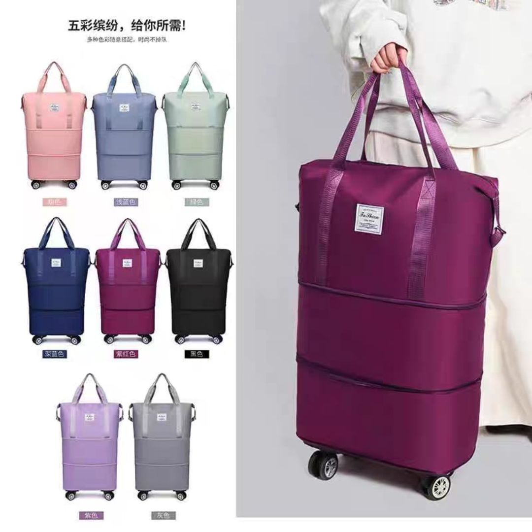 Foldable Duffle Bag With Wheels