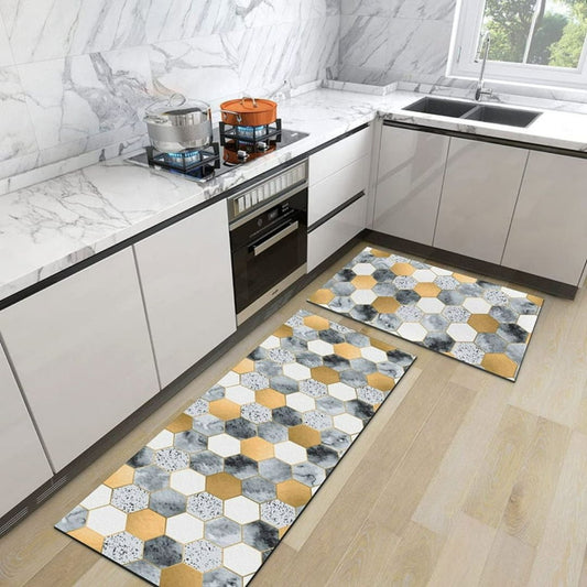 2pc Rubber Kitchen Mat