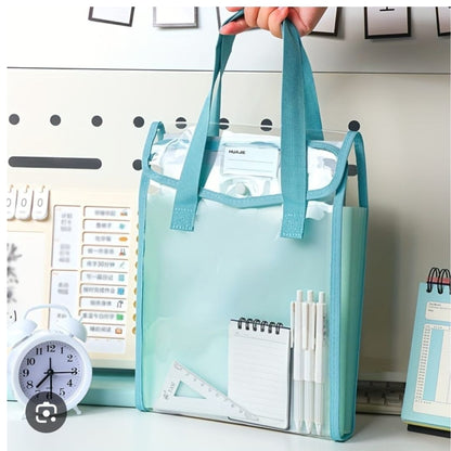 Transparent Vertical Document Bag 26x34cm