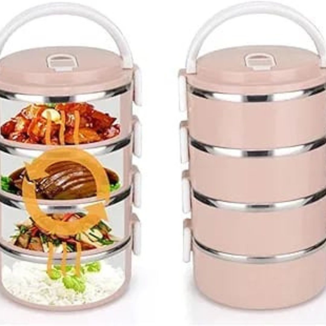 Stainless Steel Food Flask 4 layer