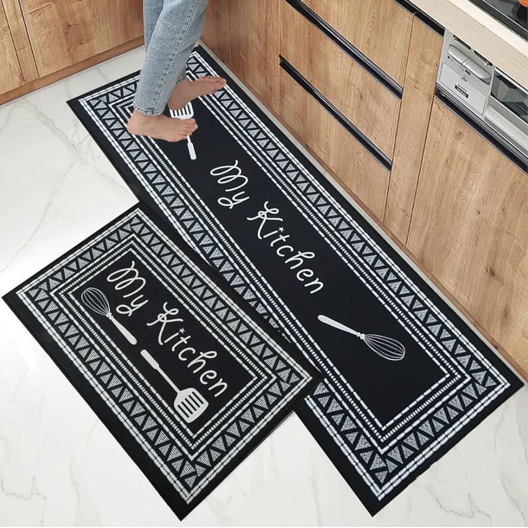 Large 2pc Rubber Kitchen Mat
