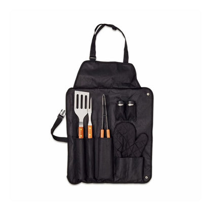 6pc Apron And Braai Set