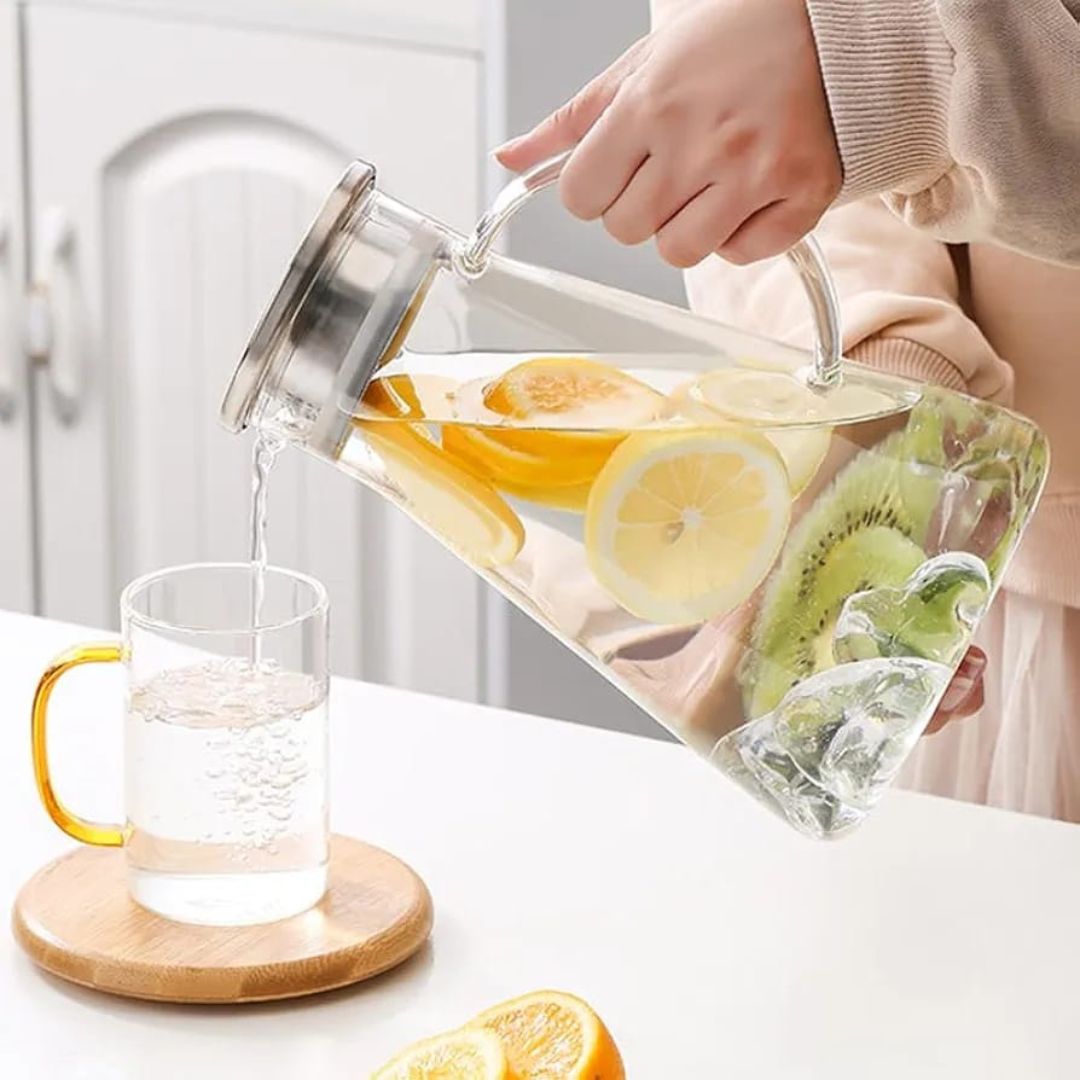 Cone Shaped Glass Teapot