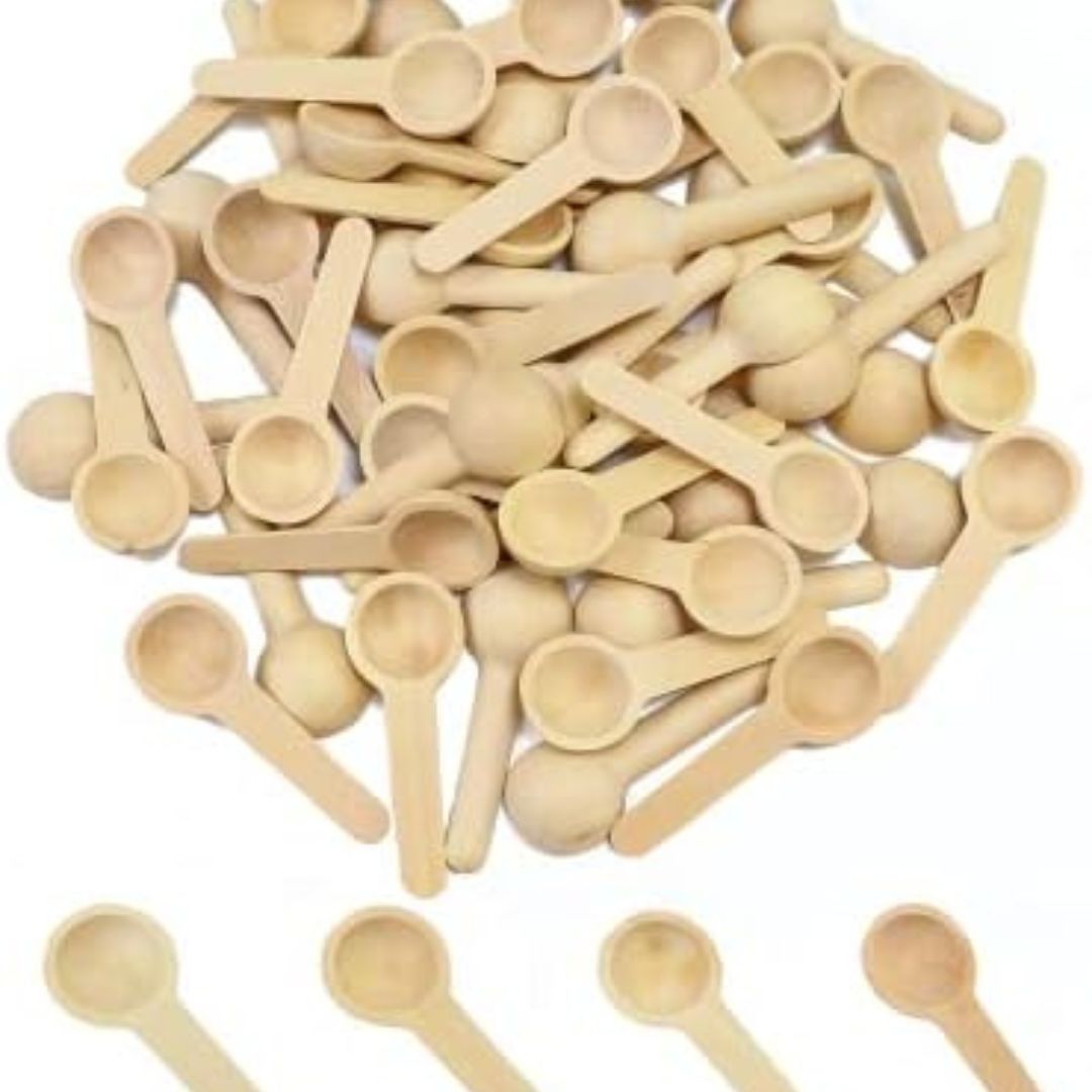 6pc Wooden Mini Spoons