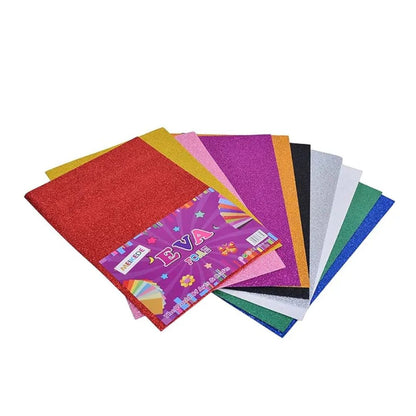10pc Glitter Foam Board 2mm