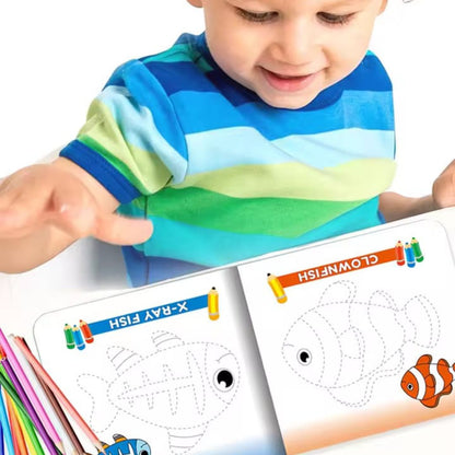 10pc Trace And Colour Books