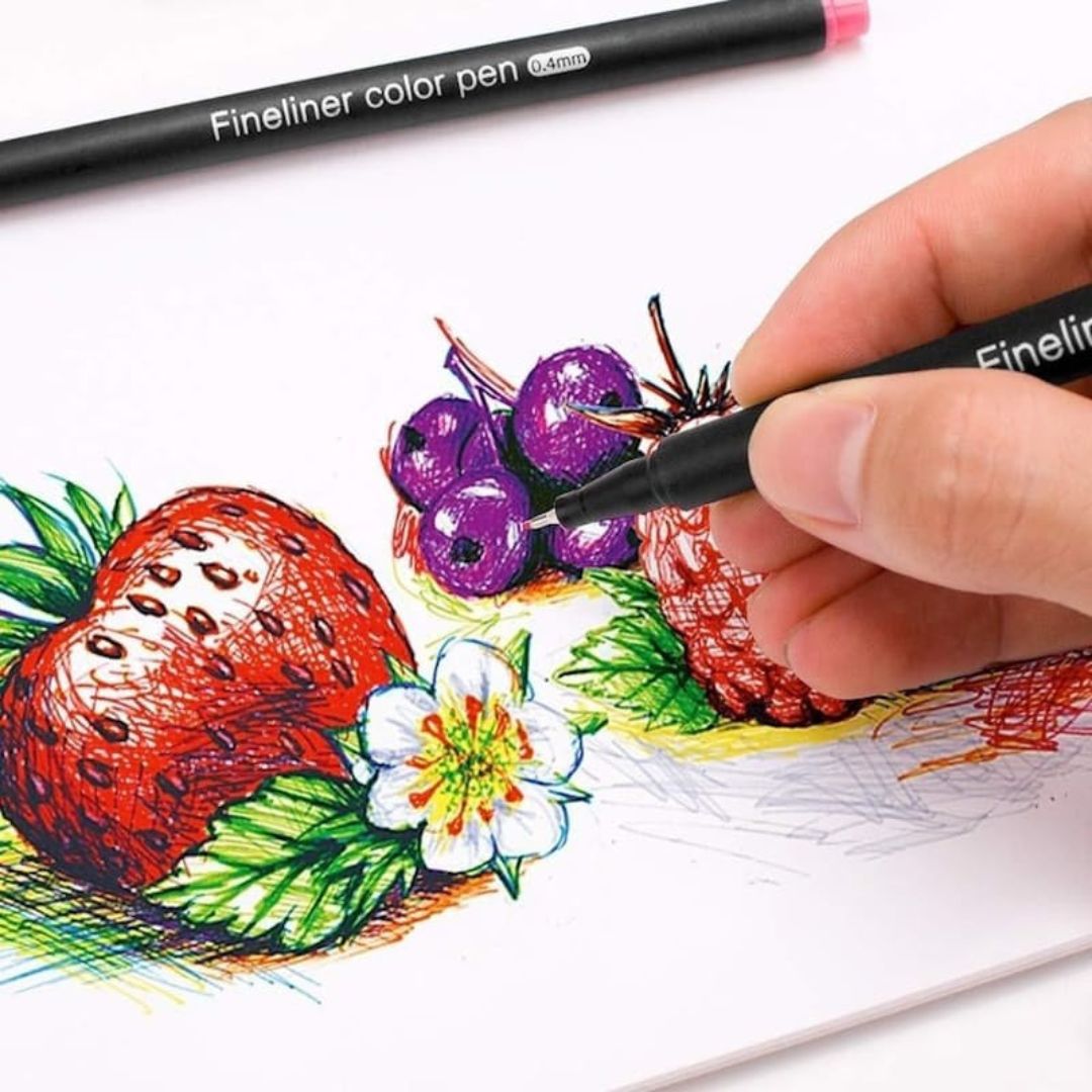 12pc Fineliner Colour Pen