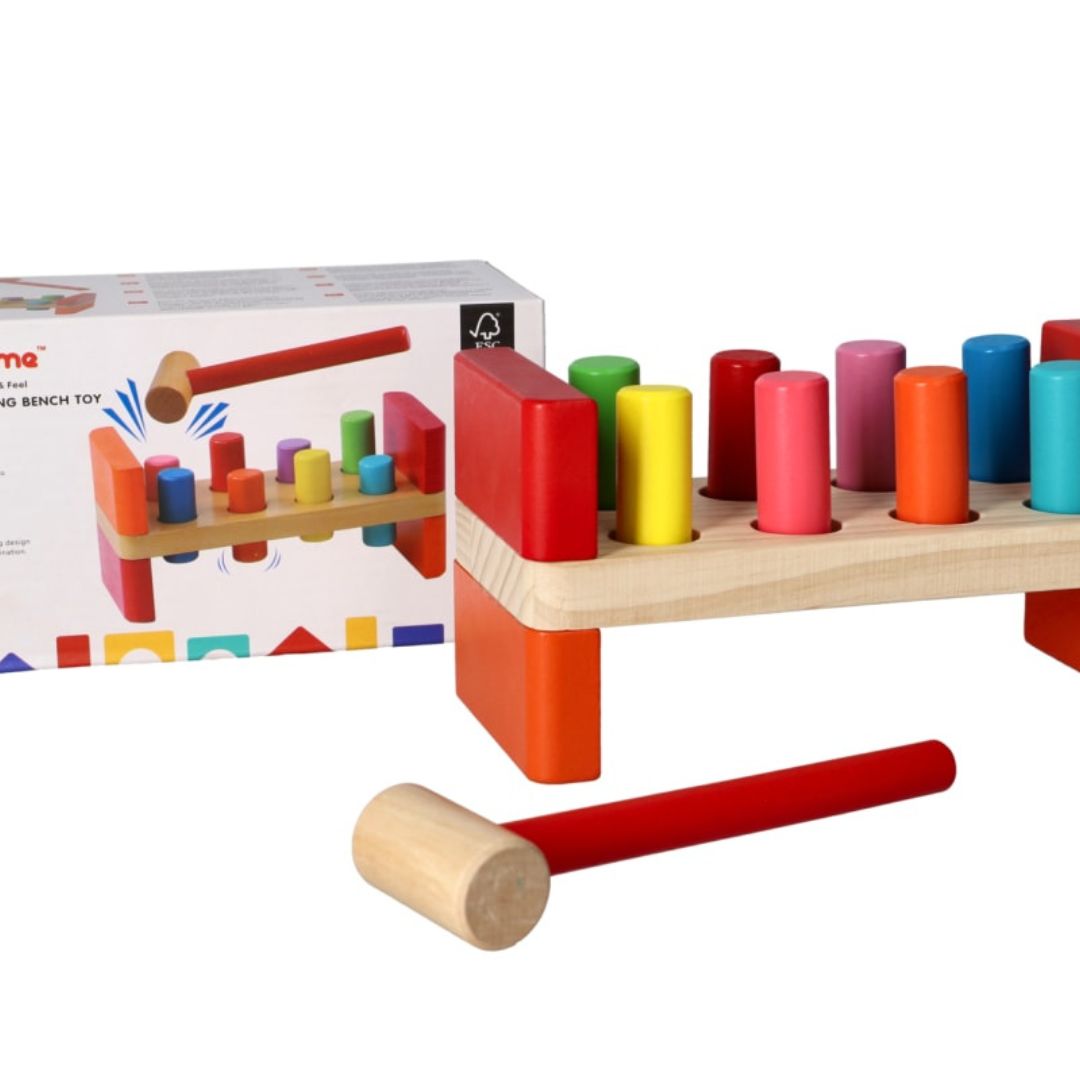 Danny Home Wooden 4 Slot Pounding Toy