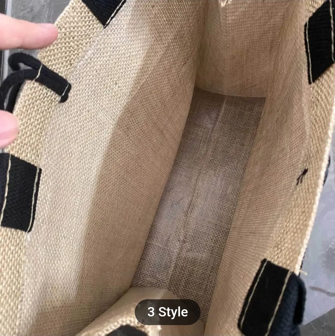 Plain Jute Bag 33x30x15cm