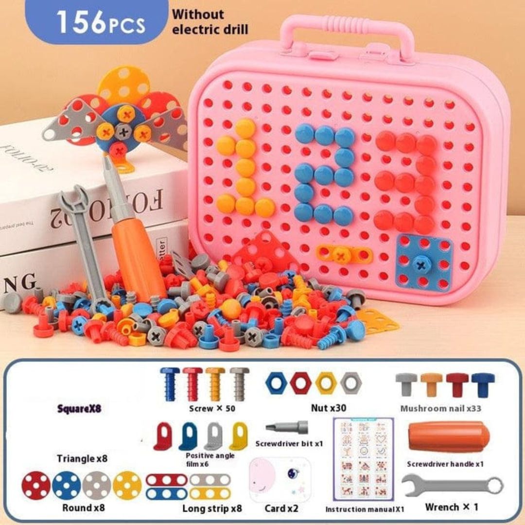 136pc Screwdriver Play Set