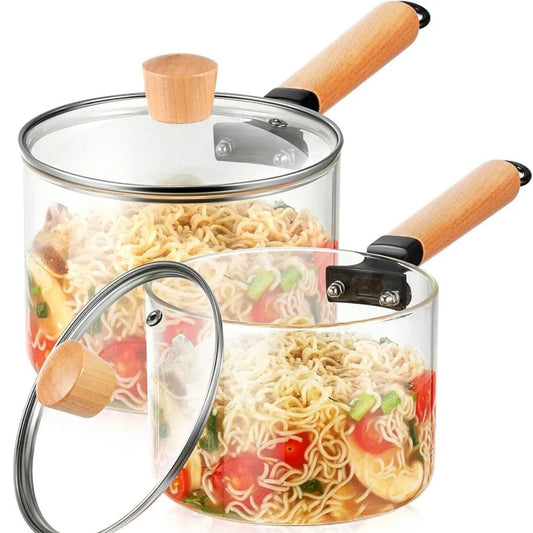 Glass Stove Top Sauce Pot