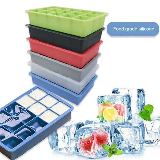 15 Slot Silicone Ice Tray With Lid