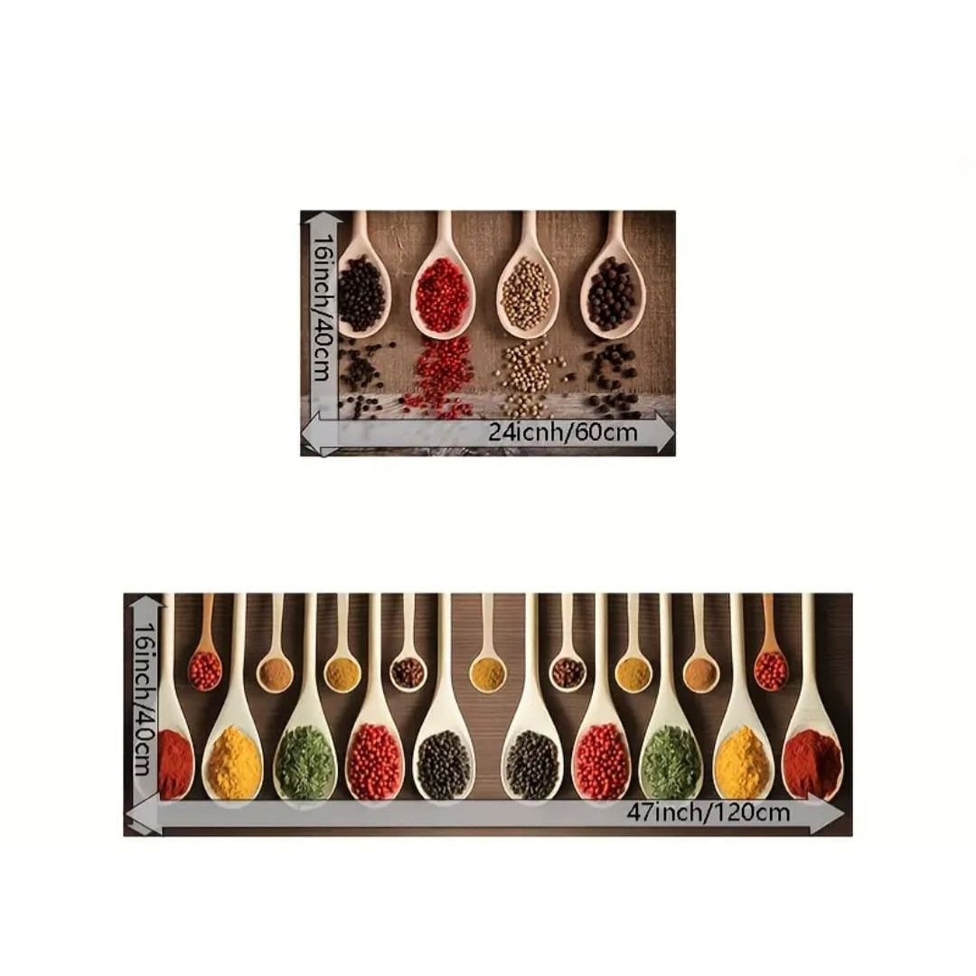 2pc Rubber Kitchen Mat