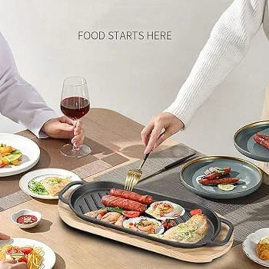 Cast Iron Skillet With Serving Board