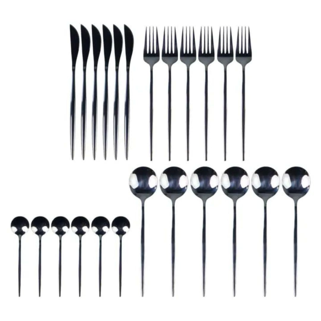 24pc Stainless Steel Utensil