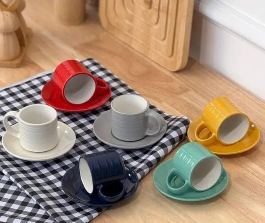 Danny Home 6pc Espresso Cup And Saucer Set