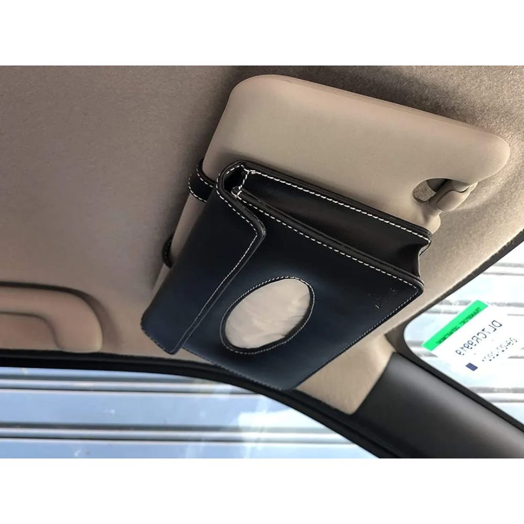Leatherette Car Tissue Holder