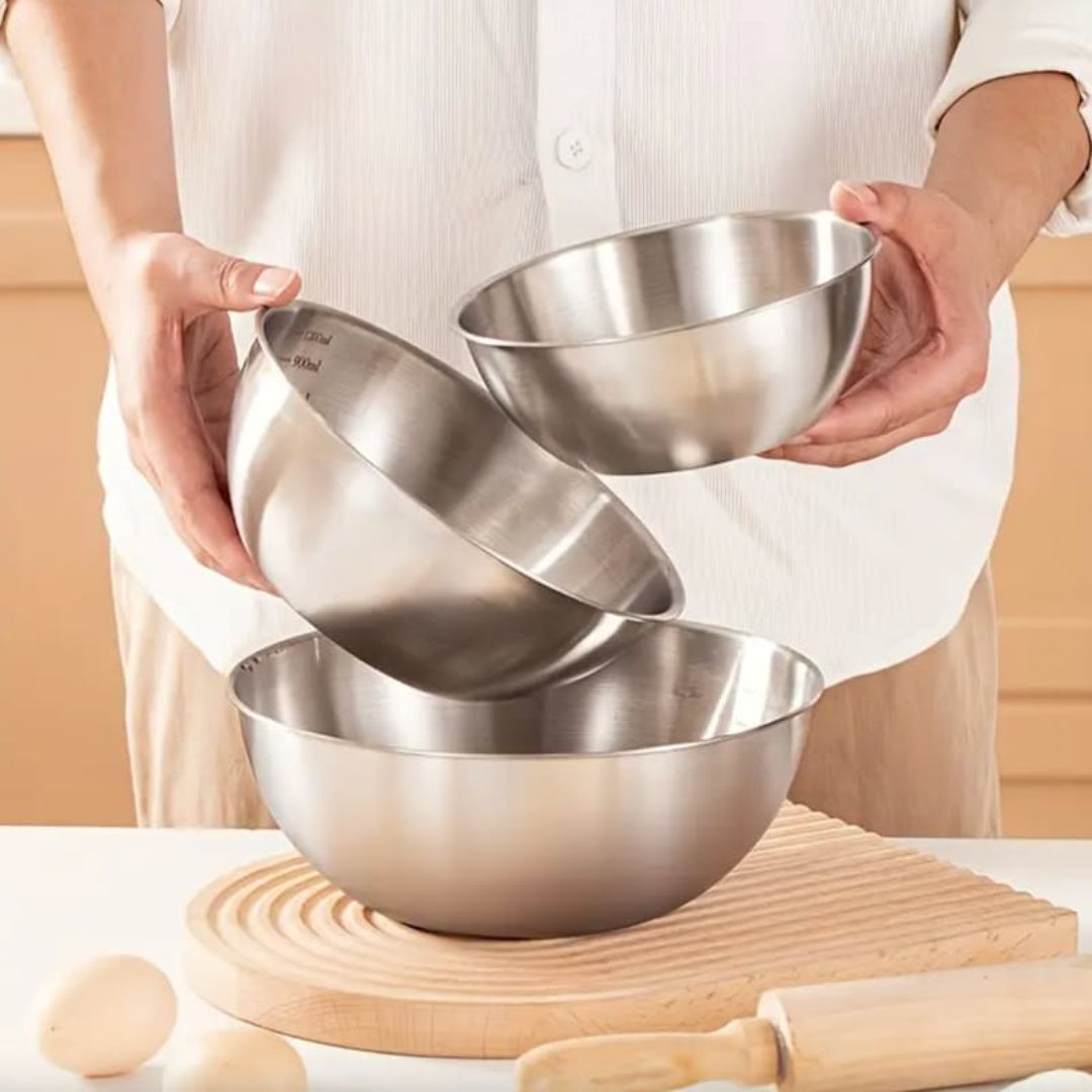 Danny Home Stainless Steel Mixing Bowl With Measurements