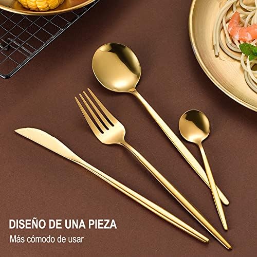 24pc Gold Cutlery Set